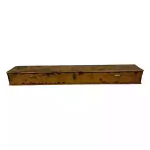 Antique 3 Compartment Wood Trinket Box with Hinge Lid & Floral Design Dated 1913 - Picture 1 of 10