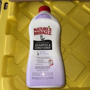 Nature's Miracle Skunk Shampoo/Balsamo alla Lavanda Flacone 32oz Nuovo - Foto 1 di 6