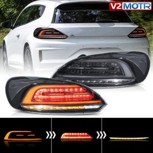 VLAND LED Rear Tail Lights w/ Animation & Sequential For VW Scirocco MK3 2009-14 - Picture 1 of 19