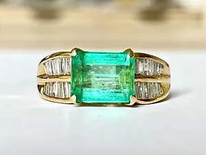 RING mit 2,73ct. DIAMANTEN & SMARAGD aus 750/ 18 KARAT GOLD - Bild 1 von 10