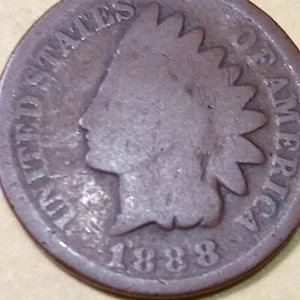 *1888*INDIAN HEAD CENT*ERROR- FAT LARGE LAST *8* OBVERSE OVER 8\7 MINT ERROR?🤔 - Picture 1 of 18