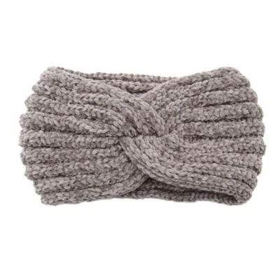 Women Winter Knitted Crochet Knotted Wide Headband Ear Warmer HeadWrap Turban - Image 1 of 4