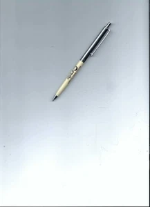 Vintage PaperMate White & Chrome Profile Slim Grip Double Heart BallPoint Pen-Ad - Picture 1 of 7