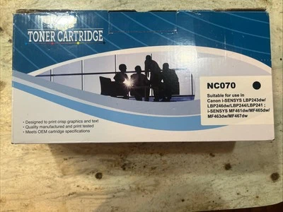 Un cartucho de tóner negro de repuesto compatible con chip para Canon 070H Foto 1 de 4