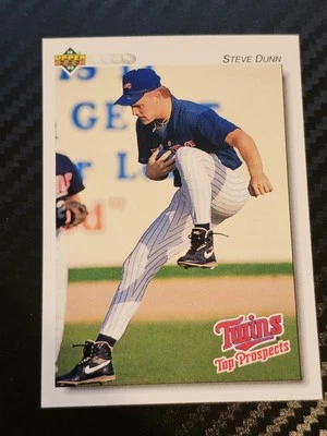 1992 Upper Deck Minors Steve Dunn Visalia Oaks #216 Baseball Card Twins - Image 1 of 2