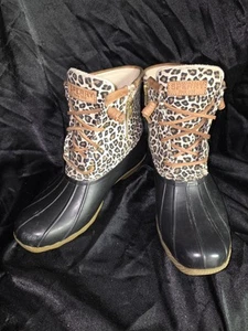 Sperry Women's All Weather Water Resistant Saltwater Short Duck Boots- Size 8 - Picture 1 of 8