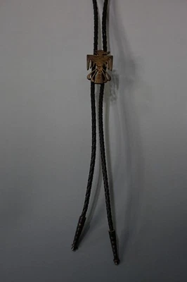 Cordón de cuero vintage Thunderbird 17,5" Bolo Tie Foto 1 de 4