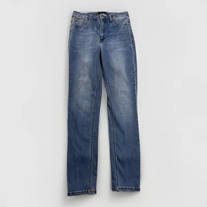 Pantalones de mezclilla Curve Appeal para mujer 8/29 azules ajustados sin bolsillos delanteros 26x27,5 sin elásticos - Imagen 1 de 10