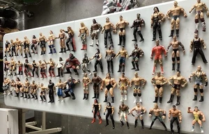 Lot (58)  Various Wrestling Figures WWF WWE WCW AEW **PLAYED WITH CONDITION** - Picture 1 of 6