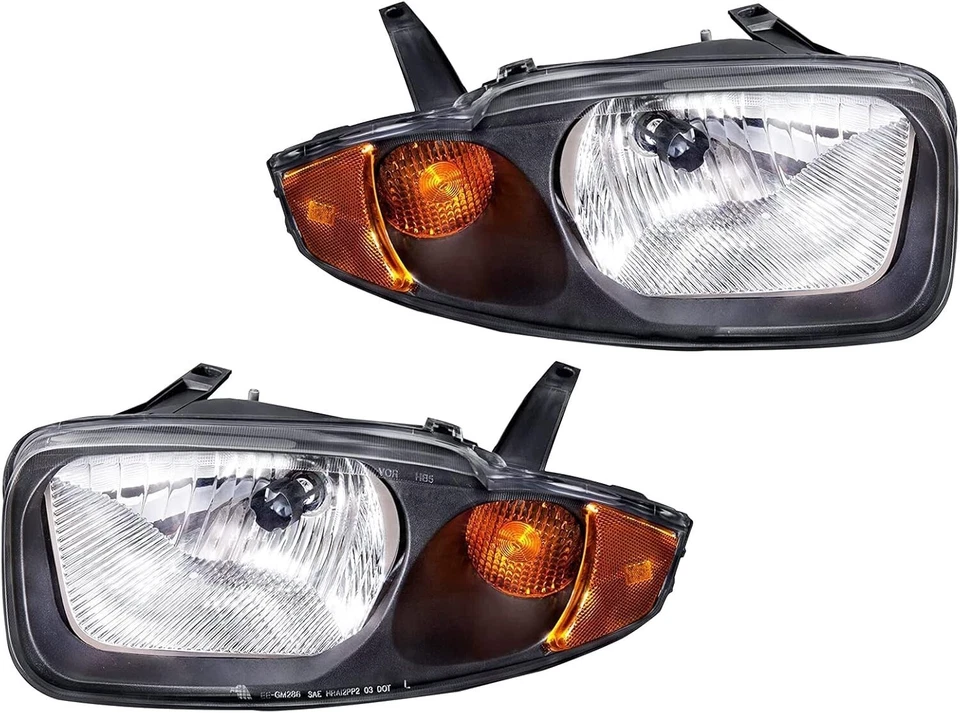 For 2003 2004 2005 Chevy Cavalier Factory Style Headlights Headlamps Left+Right - Image 1 of 4