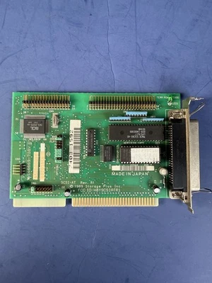 Vintage ISA SCSI / floppy FDD controller card 1989  SCSI-AT - Storage Plus Inc - Image 1 of 4