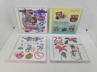 Lote de 4 tarjetas de memoria para máquina de coser Janome SIN PROBAR - 2, 5, 18 y 37 Foto 1 de 4