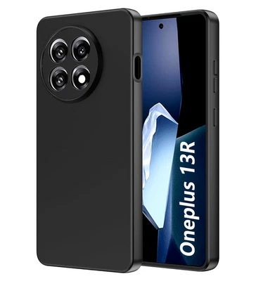 Coque pour OnePlus 13R 5G - housse etui silicone gel fine + film ecran - NOIR - Photo 1/4