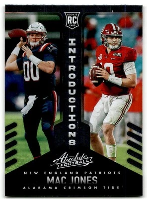 2021 Panini Absolute #INT-9 Mac Jones Introductions - Image 1 of 2
