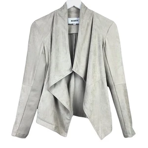 BB Dakota Beige Faux Suede Super Soft Cardigan Drape Topper Women Sz XS - Picture 1 of 6
