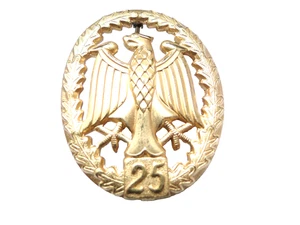 Original Bundeswehr Leistungsabzeichen Gold 25 Metall - Picture 1 of 1