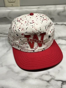 Wisconsin Badgers Confetti Snap Back Hat Rare Vintage NCAA P Cap Made In USA - Bild 1 von 8