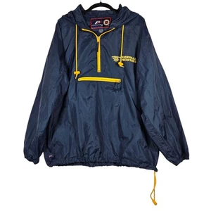 Nashville Predators Jacket Mens XL Navy Blue NHL Hockey Pro Player Hooded Anorak - Picture 1 of 13