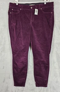 Torrid Bombshell Skinny Corduroy High-Rise Pants Women's Plus Size 24 Tall NWT - Picture 1 of 7