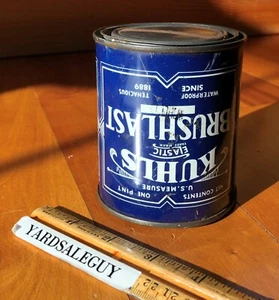 Vintage ~ KUHLS BRUSHLLAST ~ Litho Blechdose ~ umgedrehter Druckfehler Druckfehler - Bild 1 von 7