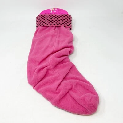 Новые женские ярко-розовые флисовые подкладки для ботинок BETSEY JOHNSON в горошек размер M/L - Изображение 1 из 4