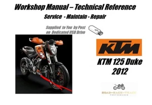 KTM 125 Duke 125 Duke Service Repair Workshop Manual USB 2012 - Picture 1 of 11