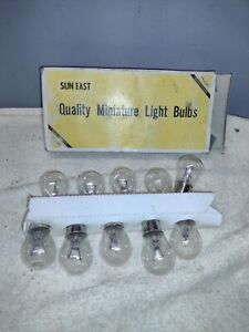 10 Vintage Sun East miniature Light Bulbs 12V21CP 
