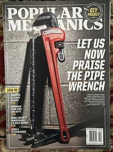 Popular Mechanics Magazine DIY projects January 2024 Pipewrench Knife Sharpening - Picture 1 of 1
