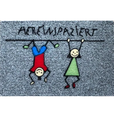 Türmatte - Fussmatte HEREINSPAZIERT lustige Kinder ca 40 x 60 cm Türvorleger - Bild 1 von 3