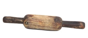 Old Antique Wooden Painted Chapati Rolling Pin Belan Velan Kitchen Tool India R1 - Picture 1 of 15