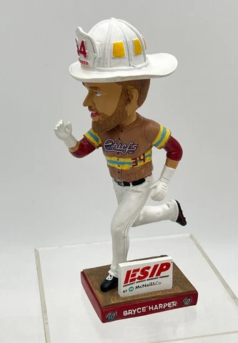 Bryce Harper Syracuse Chiefs 2016 Fireman Bobblehead Nationals Phillies SGA Cover