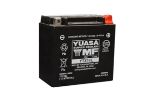 Yuasa YTX14L Maintenance Free AGM 12 Volt Battery - Picture 1 of 10