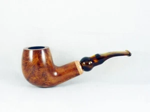 briar pipe Volkan Alberto Paronelli smooth Tobacco Pipe bent pfeife - Picture 1 of 8