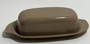 Vintage BOONTON Ware Covered Winged Butter #520 Dish Lid Taupe/Tan USA Melamine - Picture 1 of 4