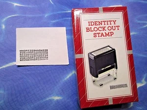 New with Box - Identity Block Out Stamp  - Picture 1 of 2