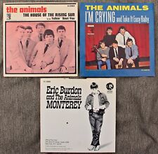 Animals- Lot of 3 Different 7" Picture Sleeves- All Original 1960's-SLEEVES ONLY