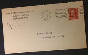 United States Scott's #393(F/VF) on cover machine canceled. Jan 6, 1912 - Picture 1 of 2