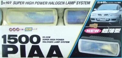 PIAA 1500 H3-55W Super High Power Halogen Lamp System Fog Lamp Free Shipping - Image 1 of 4