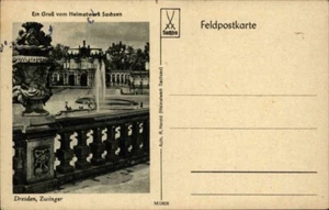 Postal de campo (sin usar) 1. Guerra Mundial saludo desde Sajonia DRESDEN Zwinger ~1914 - Imagen 1 de 2