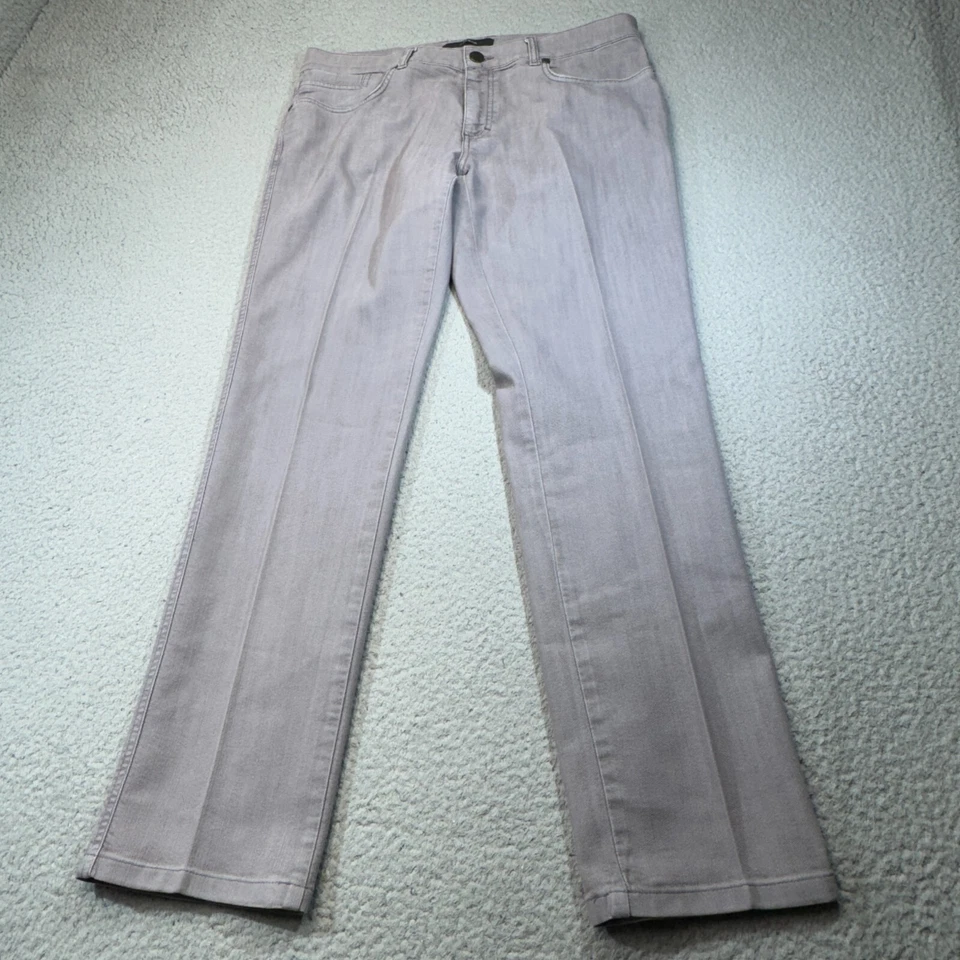 Ermenegildo Zegna Jeans Men 36x30 Gray Washed Slim Straight Stretch Denim - Image 1 of 4