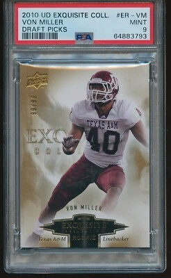 Von Miller 2010 Upper Deck Exquisite Collection RC 99/99 PSA 9 - Image 1 of 2