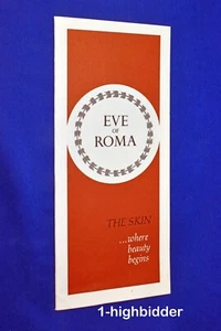 Folleto de ventas EVA OF ROMA de colección 1970 folleto anuncio vía Veneto Roma Italia - Imagen 1 de 4