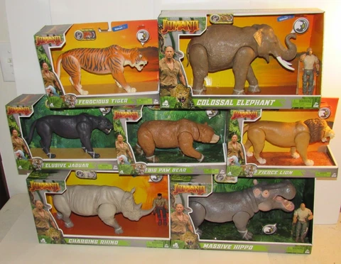 HUGE JUMANJI Hippo Charging Rhino Colossal Elephant Lion Tiger Bear Jaguar 🔥 Cover