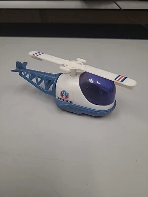 Bell Helicopter RARE Police Wind Up Toy Vintage - TESTED WORKING  - Image 1 of 4