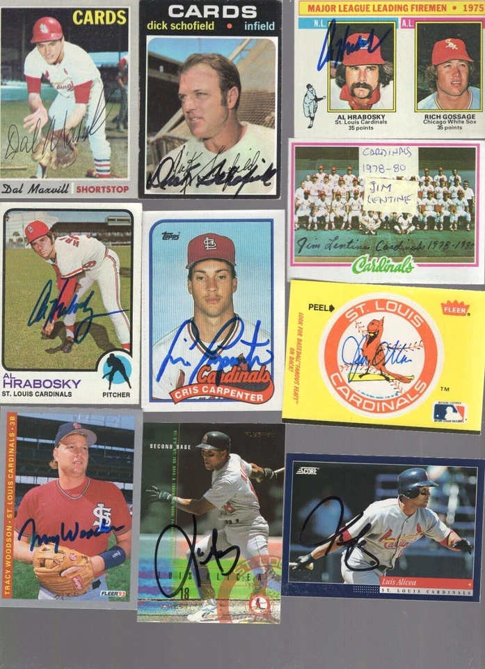 Autographed St. louis Cardinals 1970's 1980's 1990's new Lower Prices #2 20% Off - Image 1 of 1