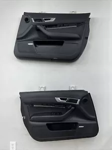 2005-2011 Audi A6 Quattro Set Of Front Interior Power Door Panels OEM Black - Picture 1 of 12