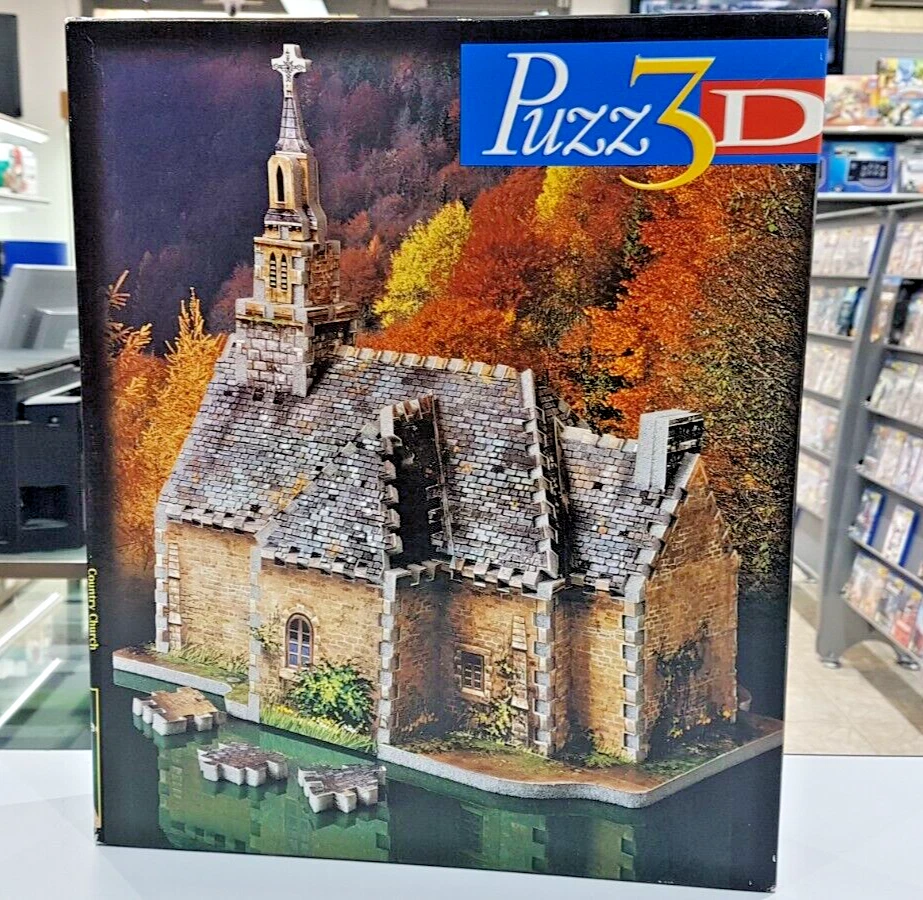 PUZZLE 3D CHIESA DI CAMPAGNA LINEA PUZZ3D MB 254 PEZZI - Immagine 1 di 1