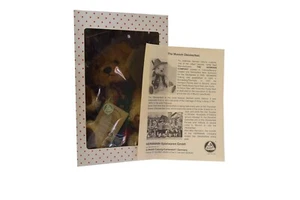Hermann Spielwaren Munich Oktoberfest Teddy Bear 1995 Mohair Box Paperwork #2552 - Picture 1 of 5