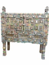 BlueTribal Damchiya Console Vintage Eclectic India Mirrors Traditional Sideboard