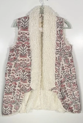 Chaleco Anthropologie Hei Hei Piel Sintética Suroeste Estampado Azteca Boho Para Mujer Talla XS Foto 1 de 4